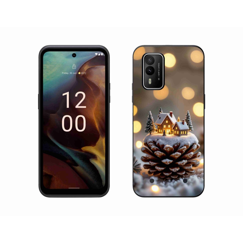 mmCase gél tok a Nokia XR21-hez – téli falu