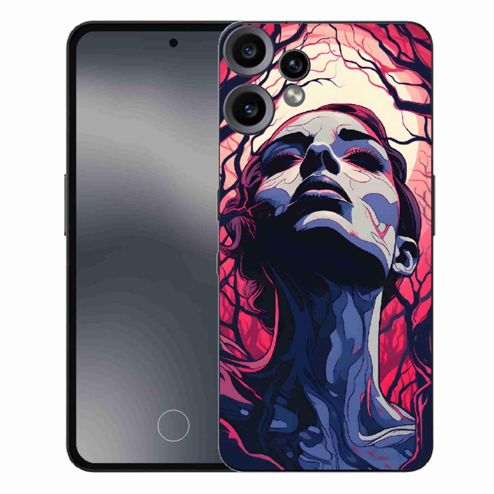 Zselés borítás mmCase a Nothing CMF Phone 2 Pro készülékhez - absztrakt arc