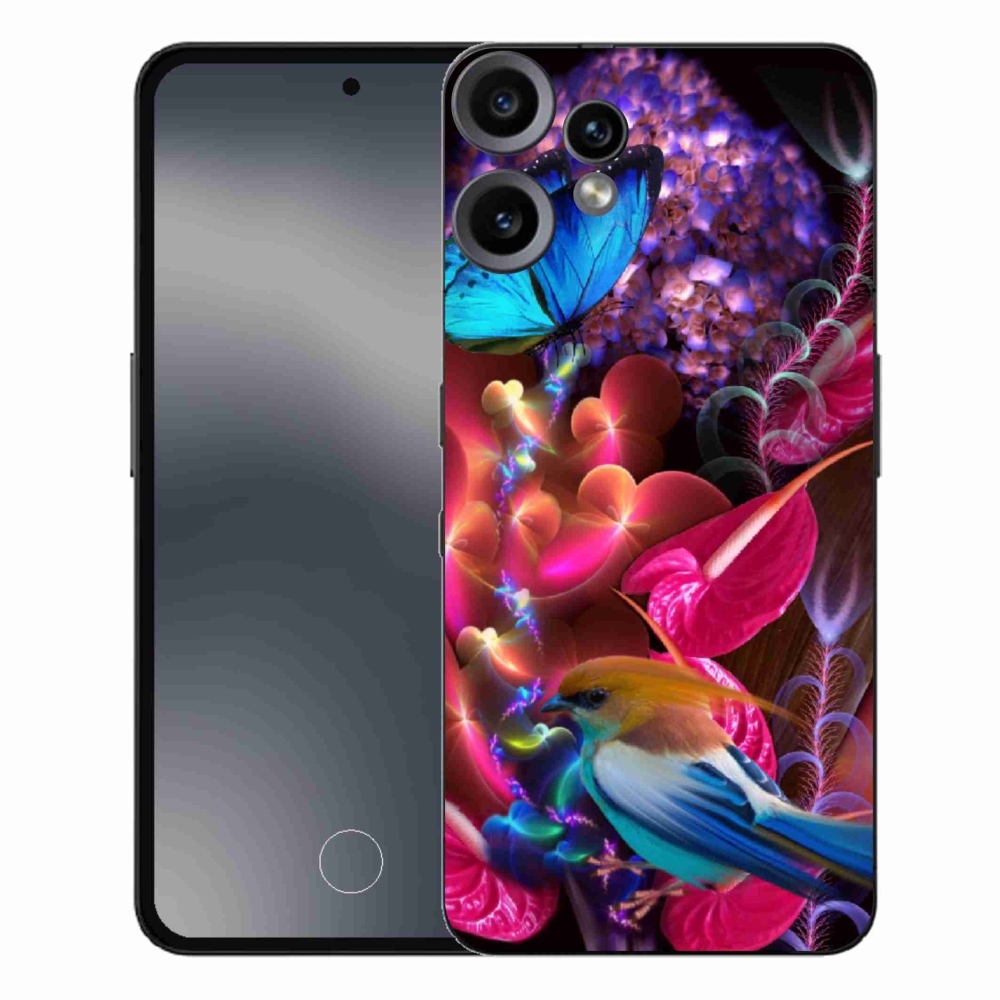 Zselés borítás mmCase a Nothing CMF Phone 2 Pro készülékhez - színes virágok