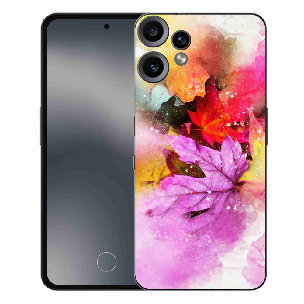 Zselés borító mmCase a Nothing CMF Phone 2 Pro készülékhez - színes levelek