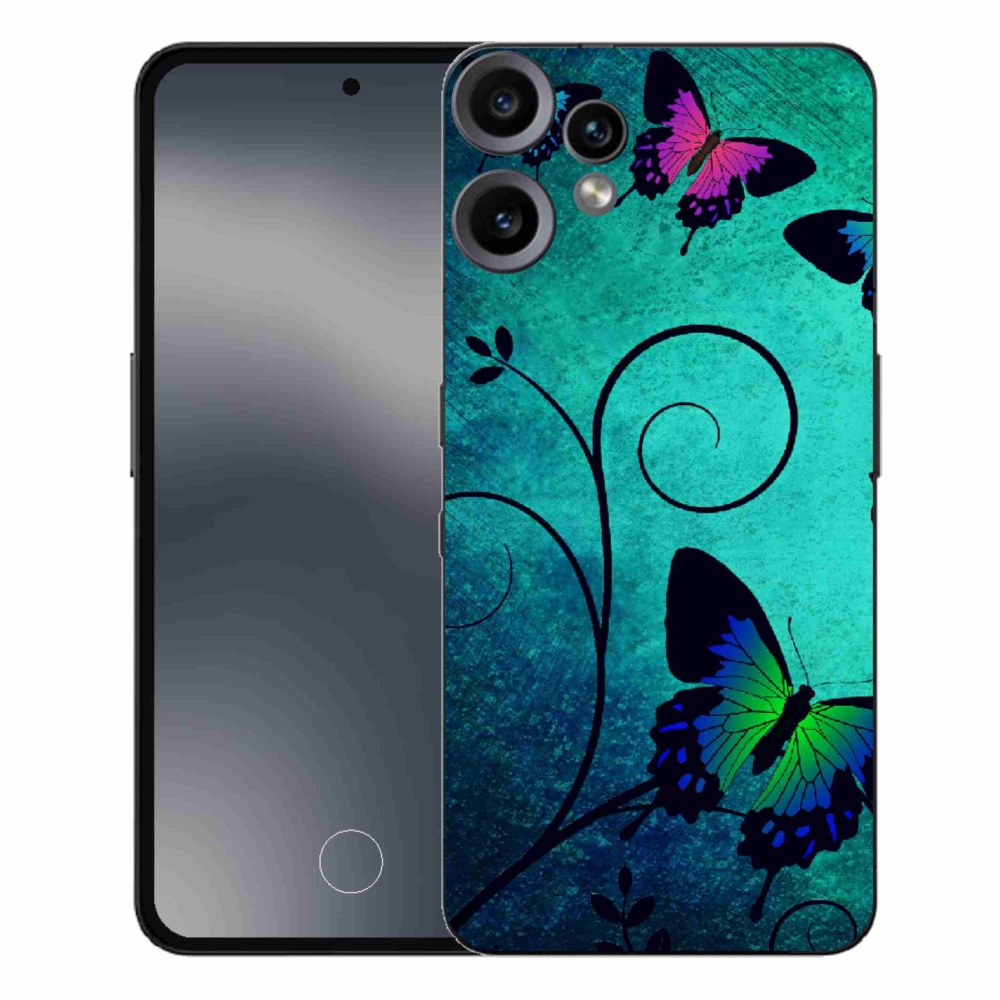 Zselés borítás mmCase a Nothing CMF Phone 2 Pro készülékhez - színes pillangók