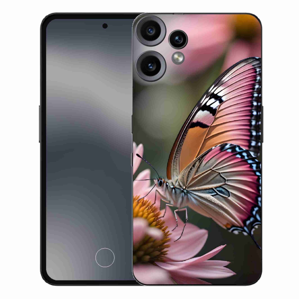 Zselés borítás mmCase a Nothing CMF Phone 2 Pro készülékhez - színes pillangó