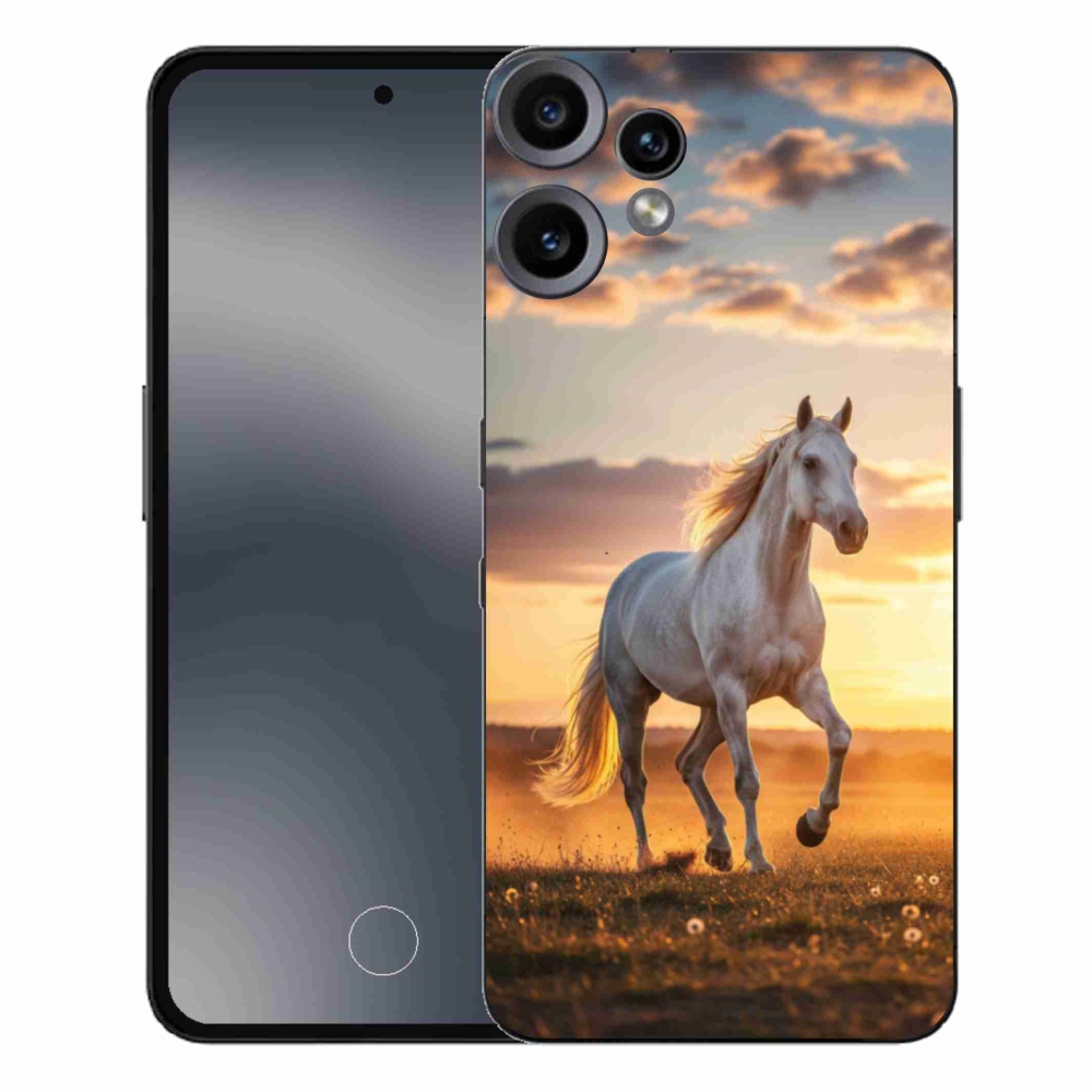 Zselés borítás mmCase a Nothing CMF Phone 2 Pro készülékhez - futó fehér ló 2
