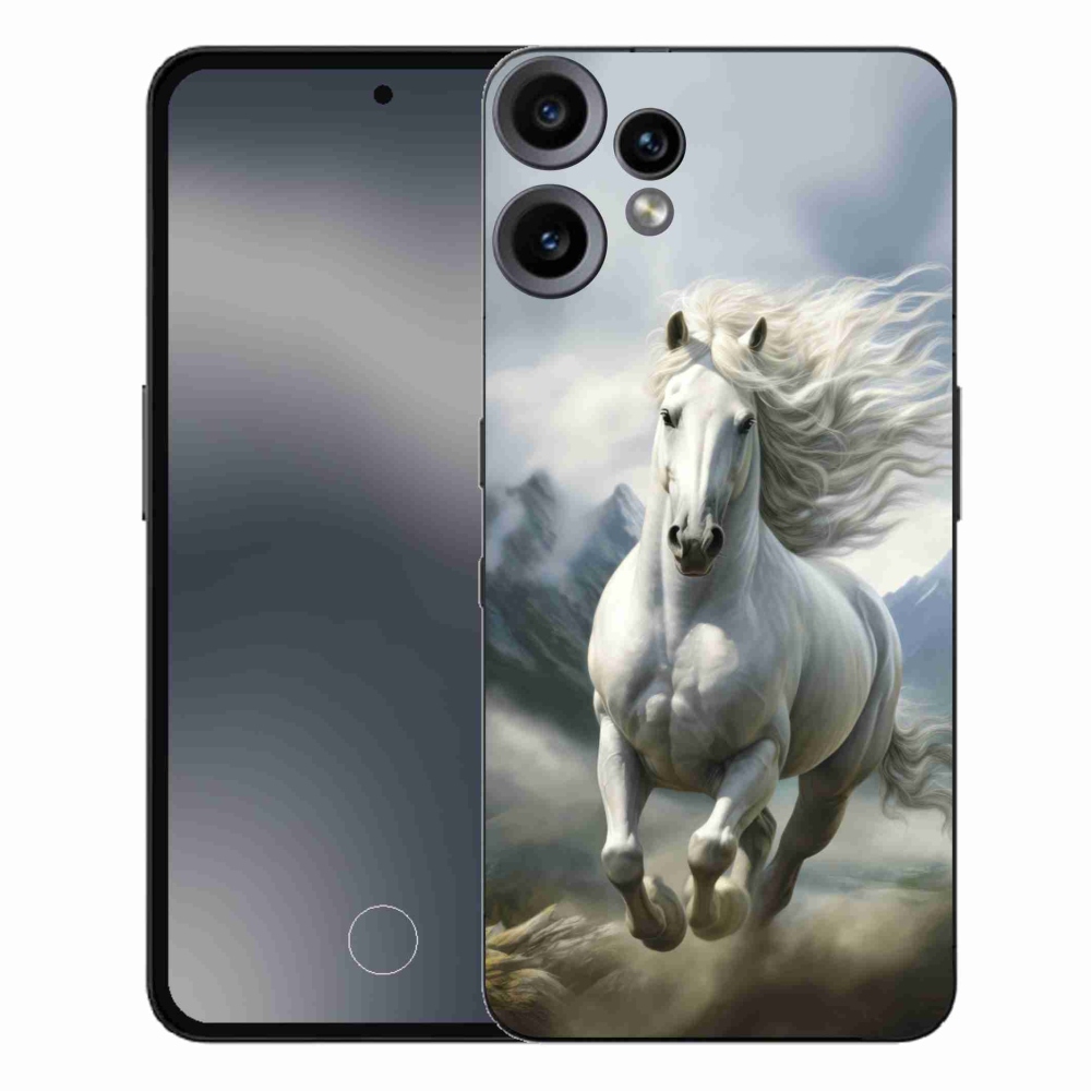 Zselés borítás mmCase a Nothing CMF Phone 2 Pro készülékhez - futó fehér ló 3