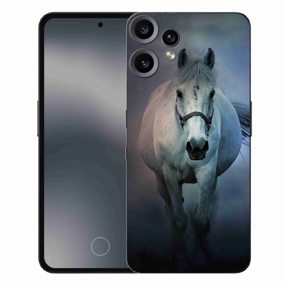 Zselés borítás mmCase a Nothing CMF Phone 2 Pro készülékhez - futó fehér ló