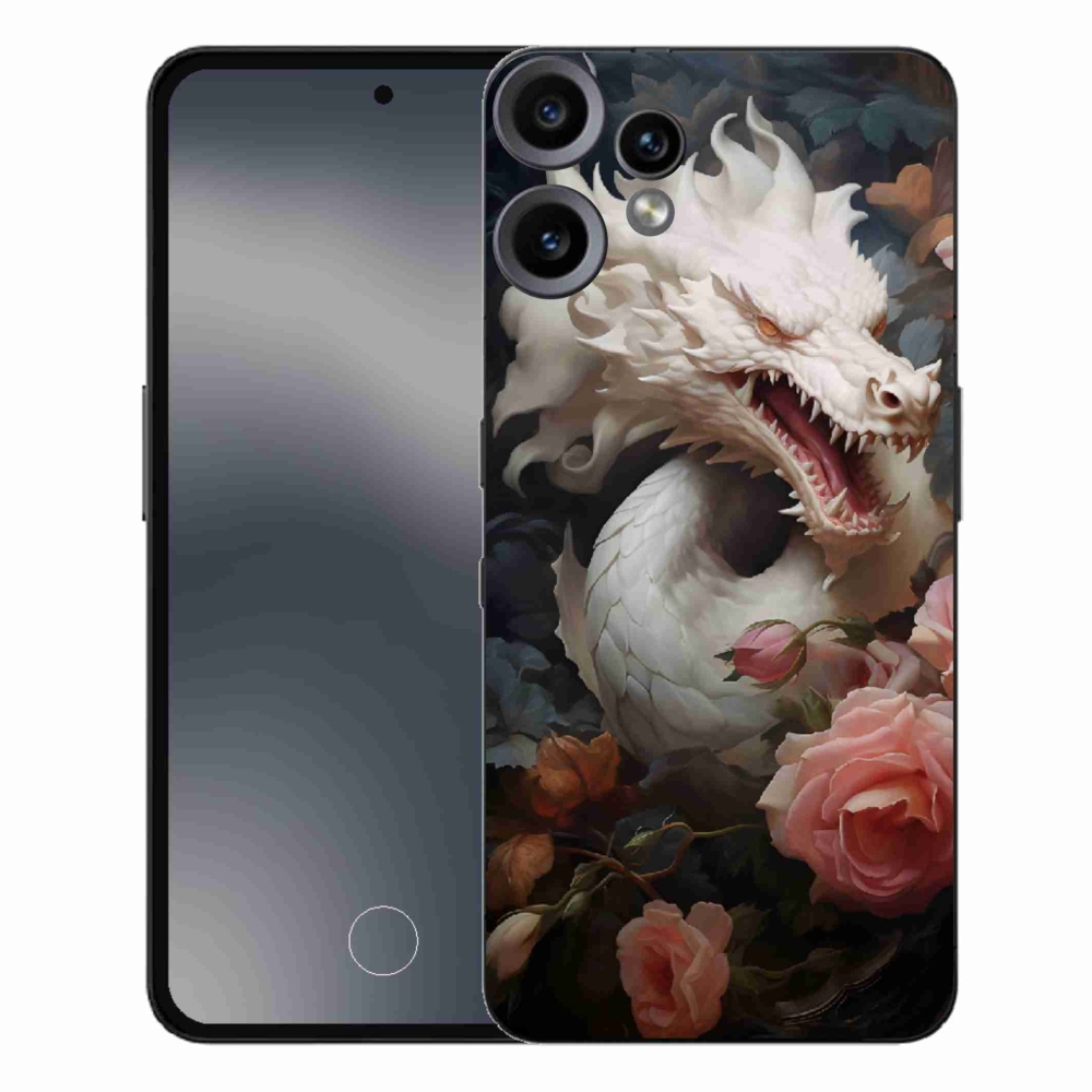 Zselés borítás mmCase a Nothing CMF Phone 2 Pro készülékhez - fehér sárkány
