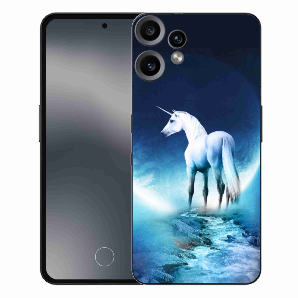 Zselés borítás mmCase a Nothing CMF Phone 2 Pro készülékhez - fehér egyszarvú