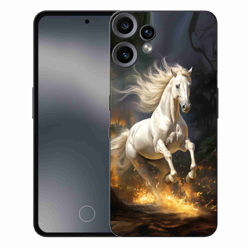 Zselés tok mmCase a Nothing CMF Phone 2 Pro készülékhez - fehér ló 2