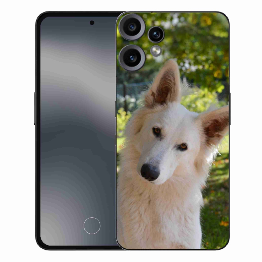 Zselés borítás mmCase a Nothing CMF Phone 2 Pro készülékhez - Fehér svájci juhász 1