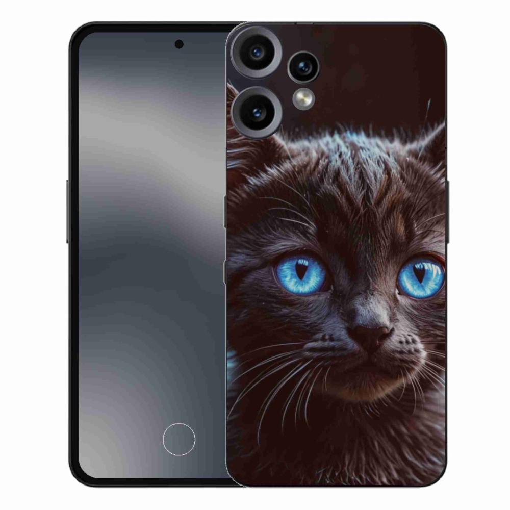 Zselés borítás mmCase a Nothing CMF Phone 2 Pro készülékhez - fekete cica 2