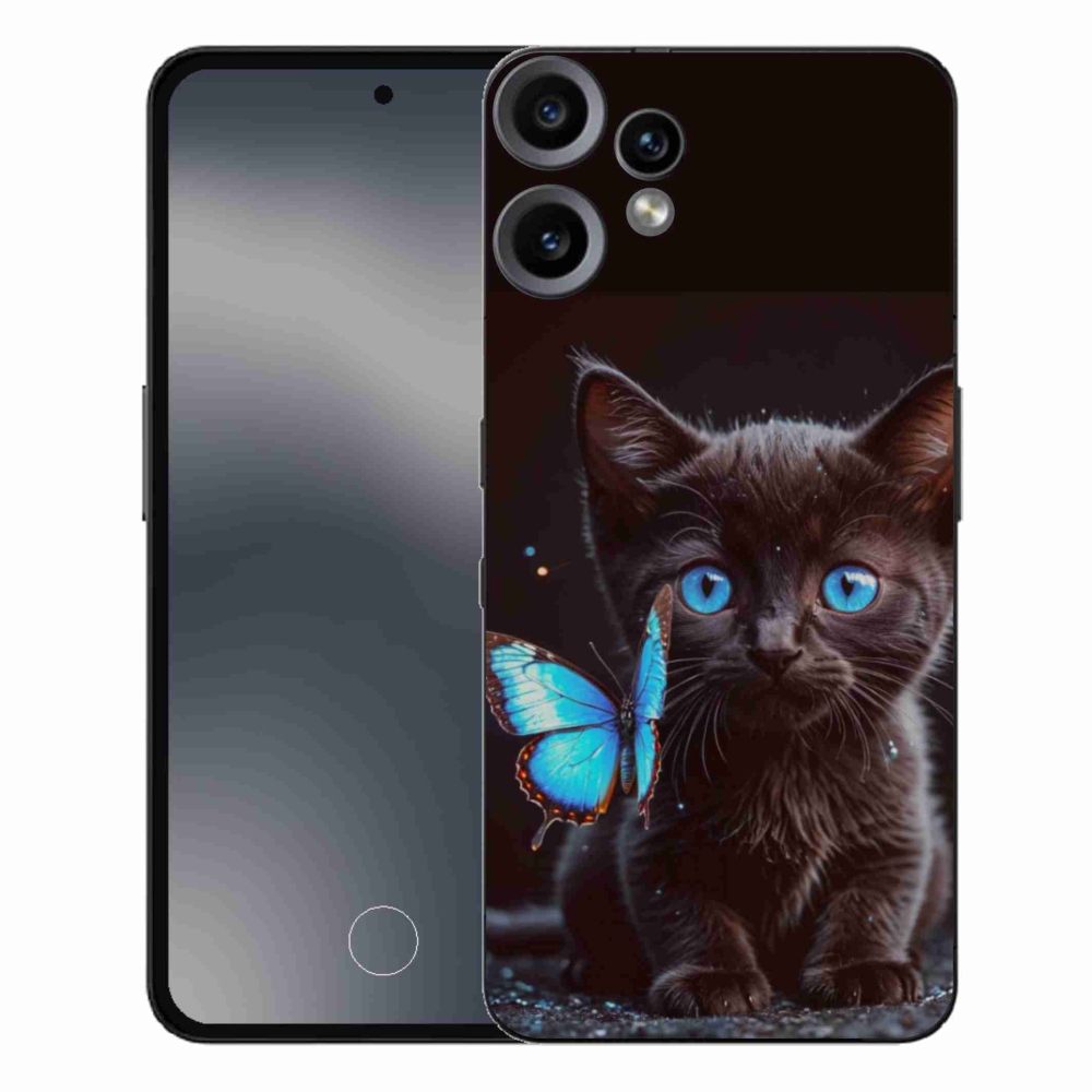 Zselés borítás mmCase a Nothing CMF Phone 2 Pro készülékhez - fekete cica 3