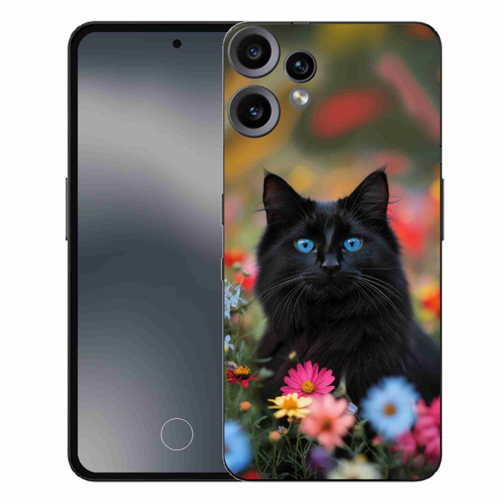 Zselés borítás mmCase a Nothing CMF Phone 2 Pro készülékhez - fekete cica 4