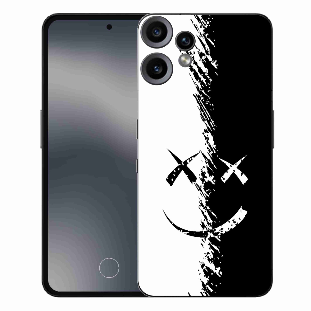 Zselés borító mmCase a Nothing CMF Phone 2 Pro készülékhez - fekete-fehér mosolygó