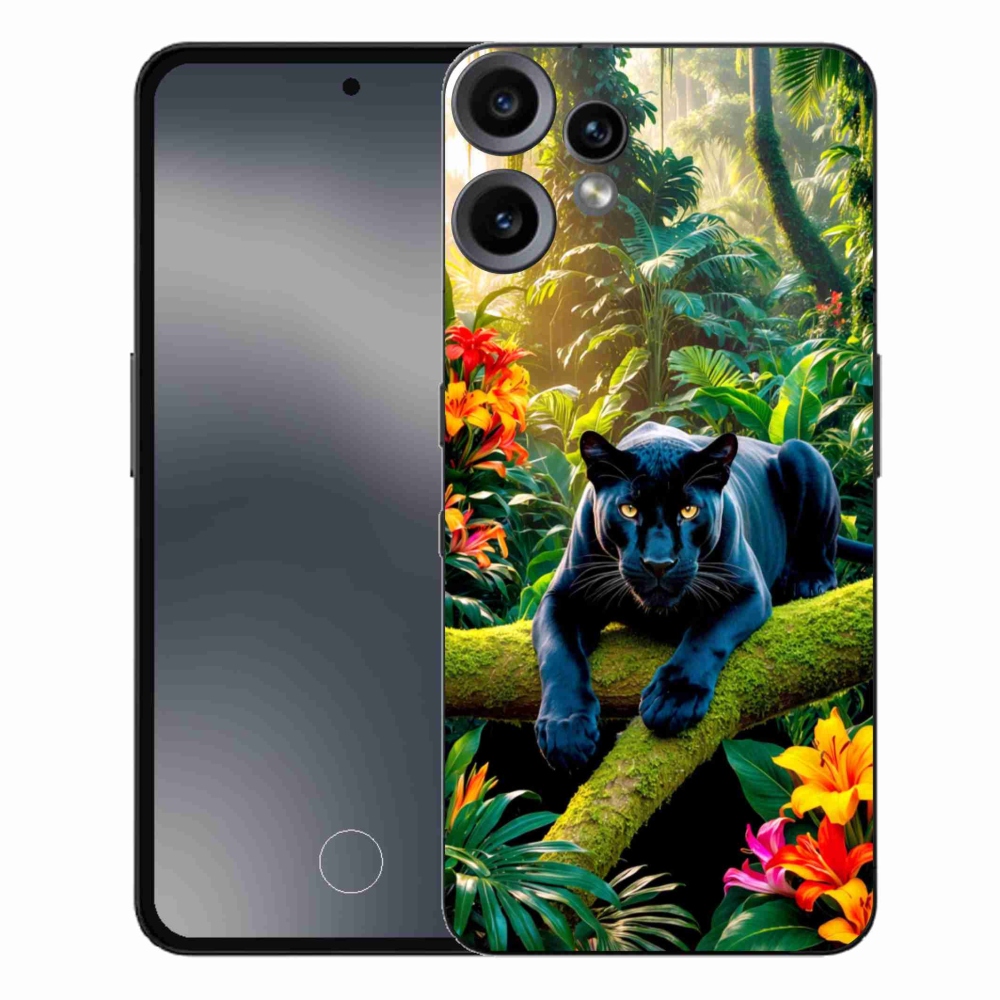 Zselés borítás mmCase a Nothing CMF Phone 2 Pro készülékhez - fekete párduc a dzsungelben