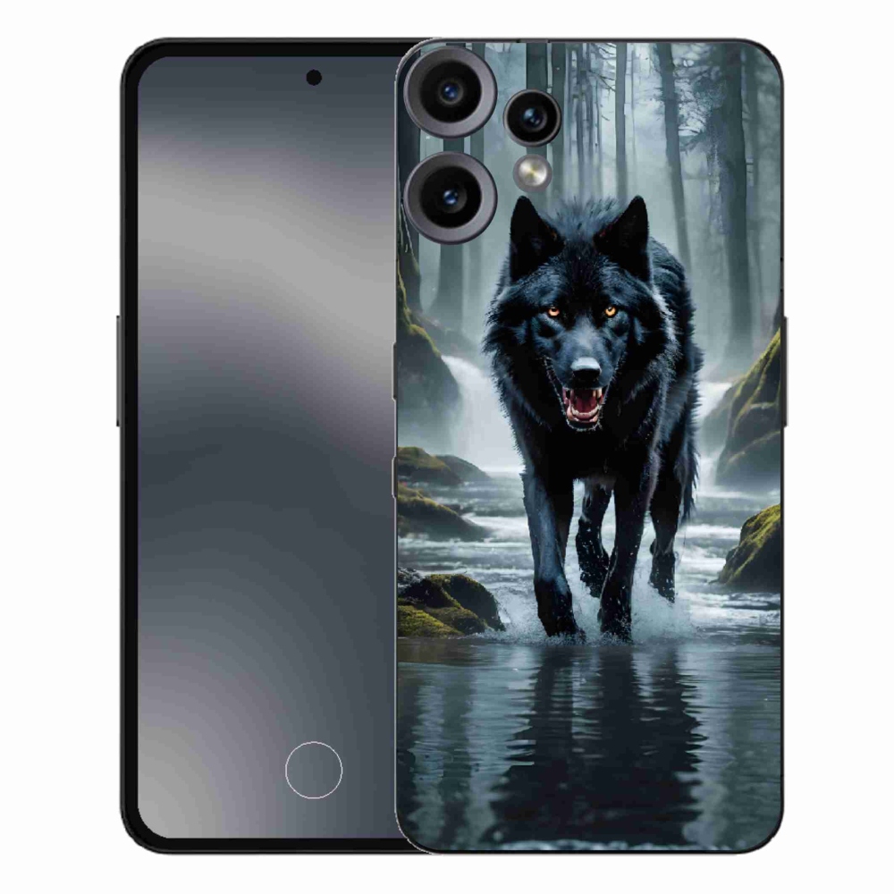 Zselés borítás mmCase a Nothing CMF Phone 2 Pro készülékhez - fekete farkas