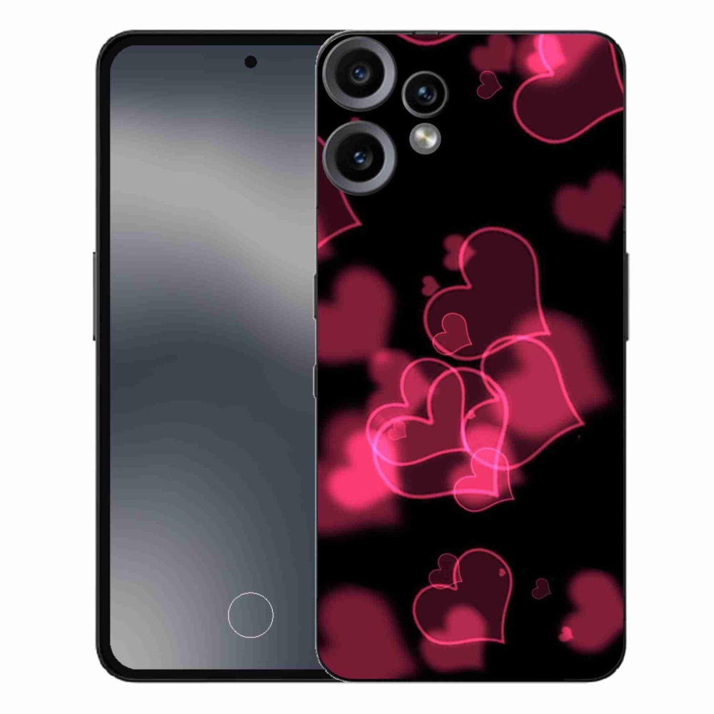 Zselés borítás mmCase a Nothing CMF Phone 2 Pro készülékhez - piros szívek