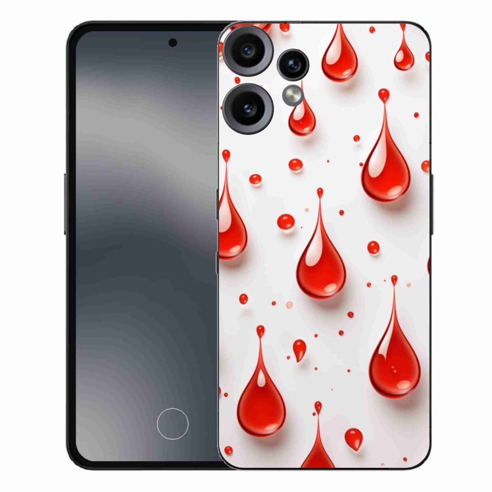 Zselés borítás mmCase a Nothing CMF Phone 2 Pro készülékhez - piros cseppek