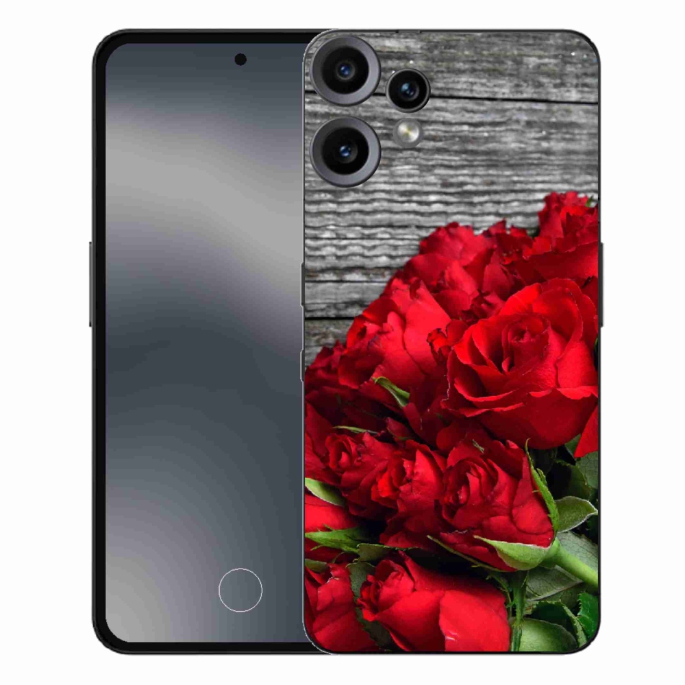 Zselés tok mmCase a Nothing CMF Phone 2 Pro készülékhez - piros rózsa