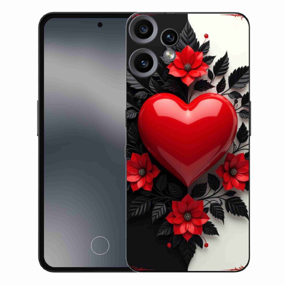 Zselés borítás mmCase a Nothing CMF Phone 2 Pro készülékhez - piros szív