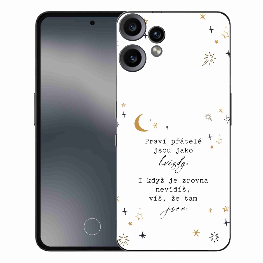 Zselés borítás mmCase a Nothing CMF Phone 2 Pro készülékhez - Idézet 6 fehér háttér