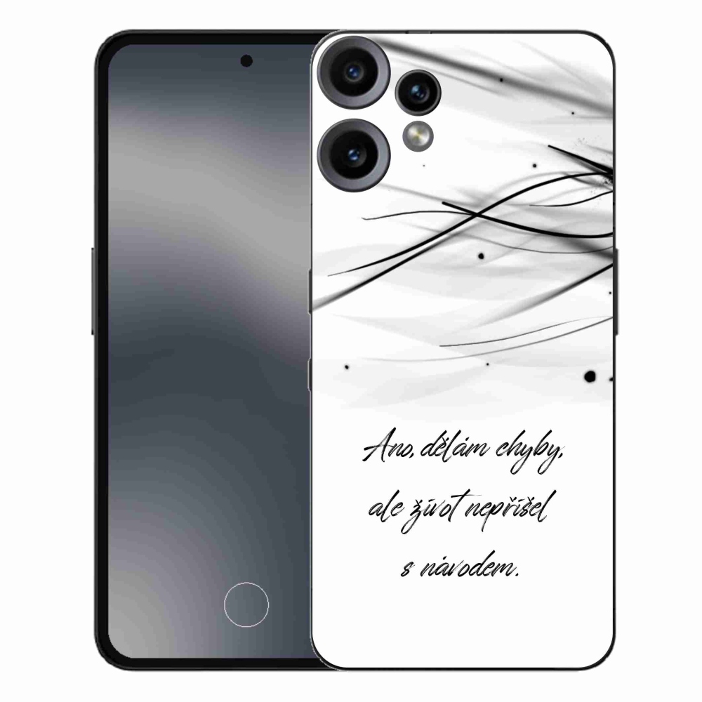 Zselés borító mmCase a Nothing CMF Phone 2 Pro készülékhez - idézem fehér háttér