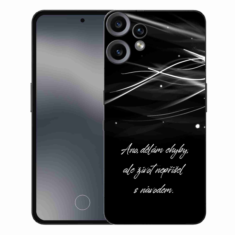 Zselés borítás mmCase a Nothing CMF Phone 2 Pro készülékhez - idézem fekete háttér