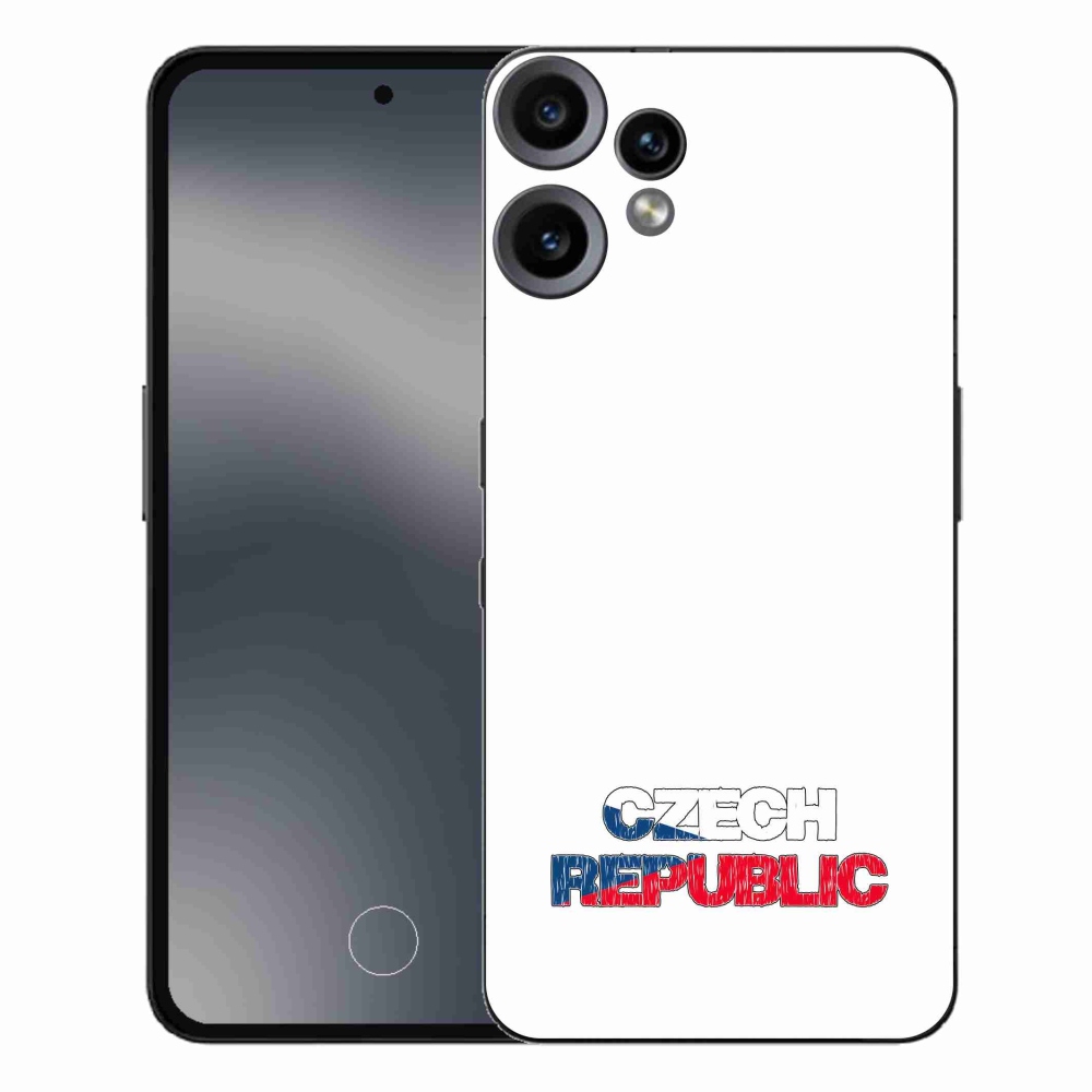 Zselés borítás mmCase a Nothing CMF Phone 2 Pro készülékhez - Csehország fehér háttér