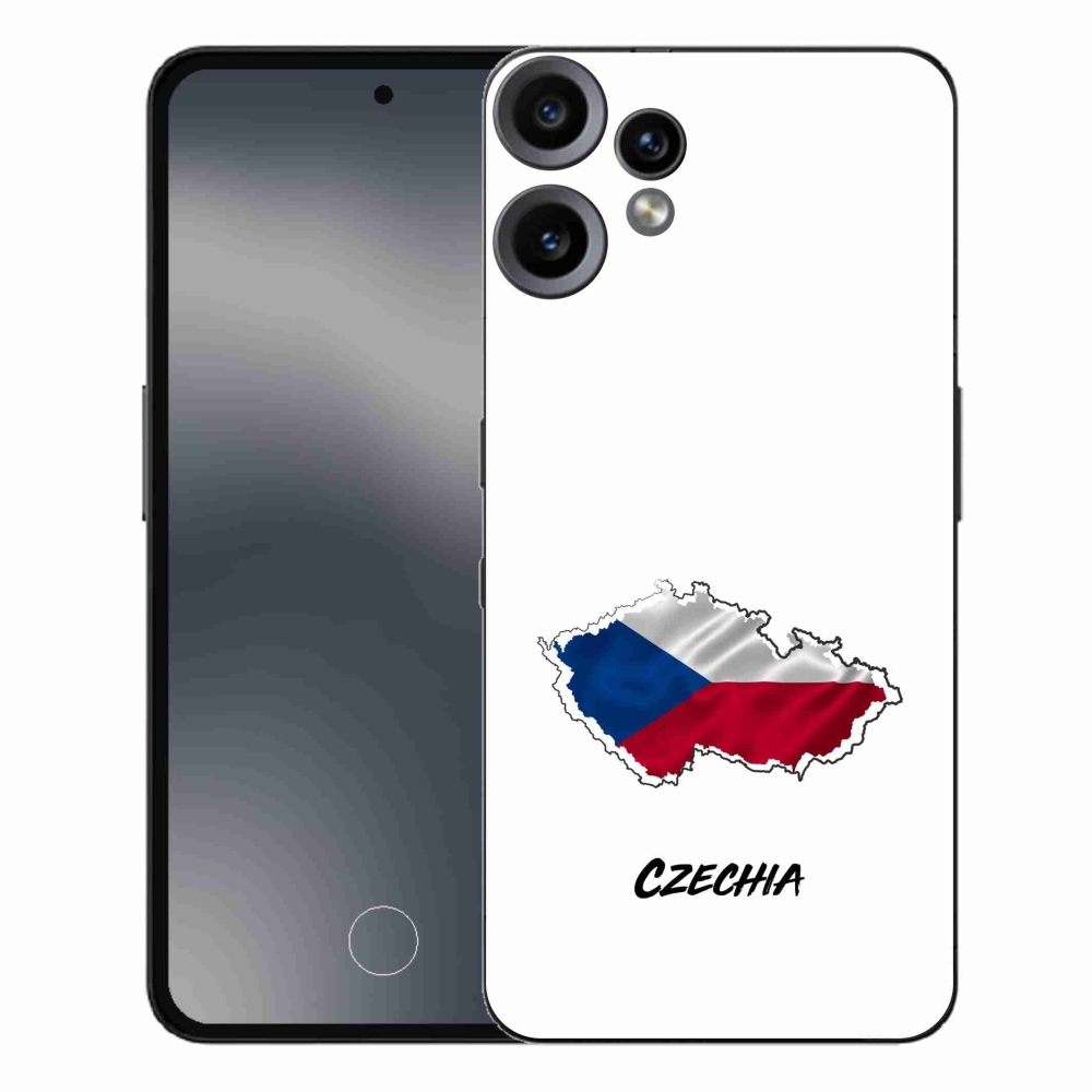 Zselés borítás mmCase a Nothing CMF Phone 2 Pro készülékhez - Csehország fehér háttér