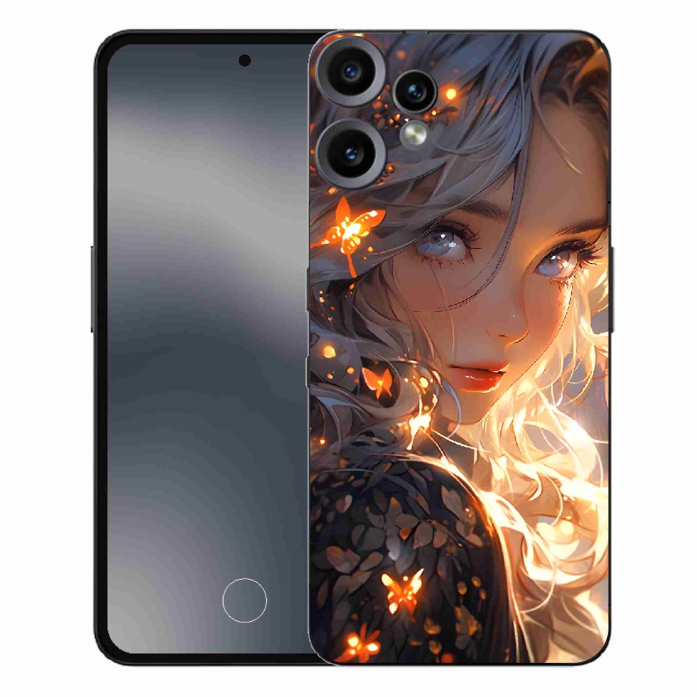 Zselés borítás mmCase a Nothing CMF Phone 2 Pro készülékhez - lány és pillangók