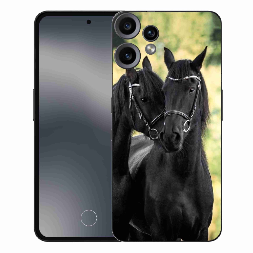 Zselés borítás mmCase a Nothing CMF Phone 2 Pro készülékhez - két fekete ló