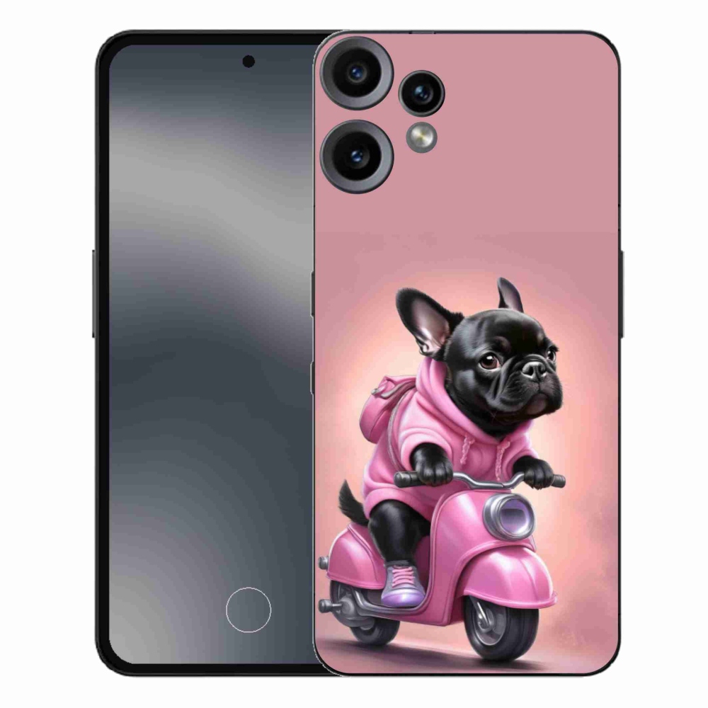 Zselés borítás mmCase a Nothing CMF Phone 2 Pro készülékhez - Francia bulldog robogón