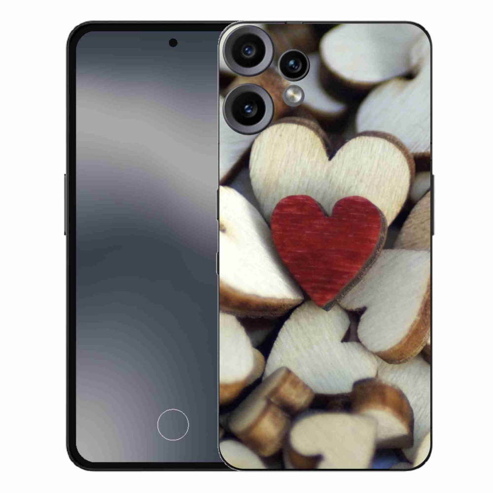 Zselés borítás mmCase a Nothing CMF Phone 2 Pro készülékhez - gravírozott piros szív