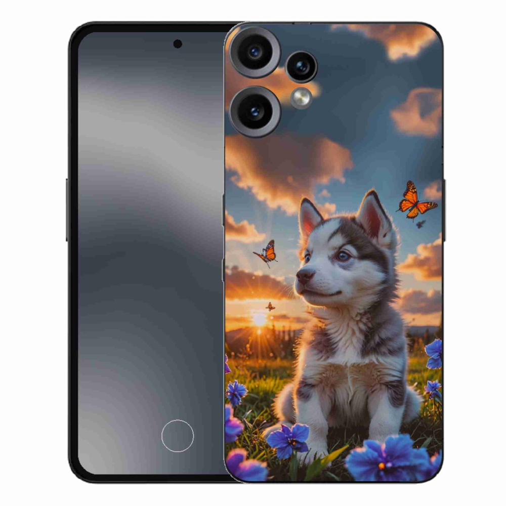 Zselés borítás mmCase a Nothing CMF Phone 2 Pro készülékhez - husky a naplementében