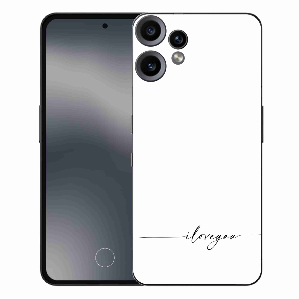 Zselés borító mmCase a Nothing CMF Phone 2 Pro készülékhez - I love you fehér háttér