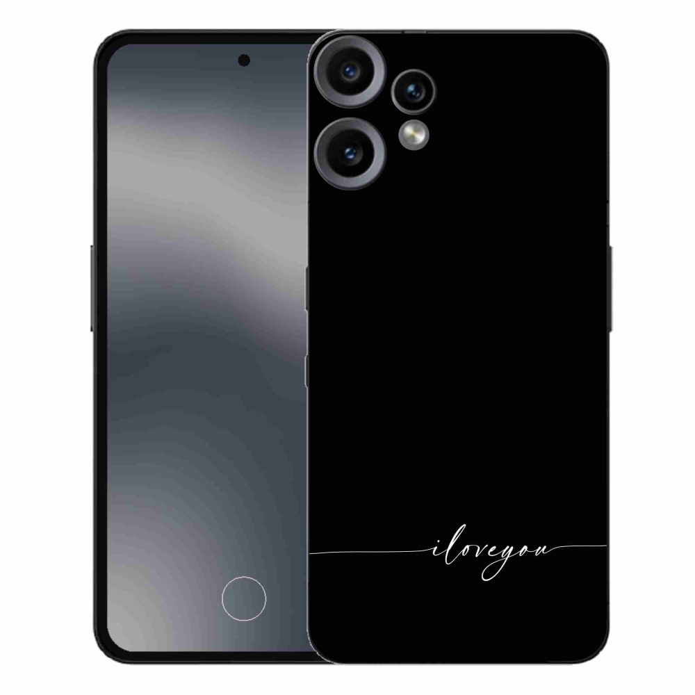 Zselés borító mmCase a Nothing CMF Phone 2 Pro készülékhez - Szeretlek fekete háttérrel