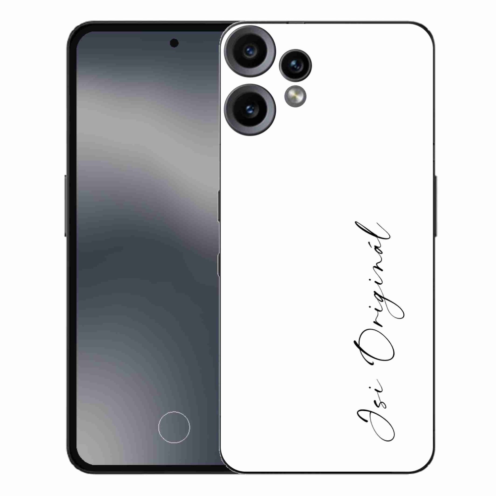 Gél borító mmCase semmi CMF Phone 2 Pro - te vagy az eredeti fehér háttérrel