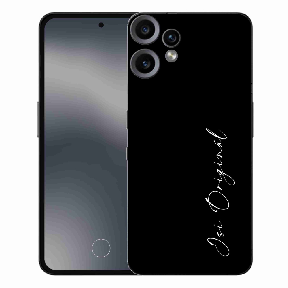 Gél borító mmCase semmi CMF Phone 2 Pro - te vagy az eredeti fekete háttérrel
