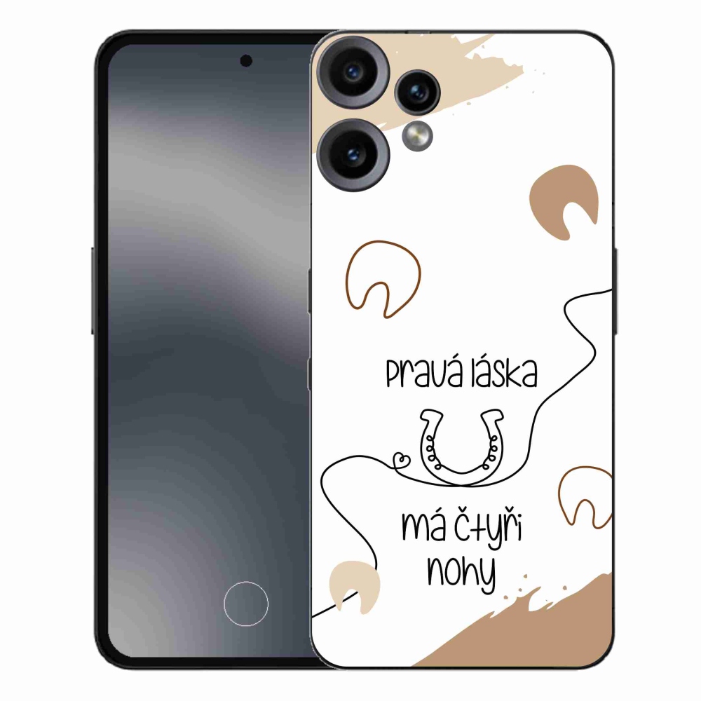Gél borító mmCase a Nothing CMF Phone 2 Pro készülékhez - Ló motívum fehér háttér