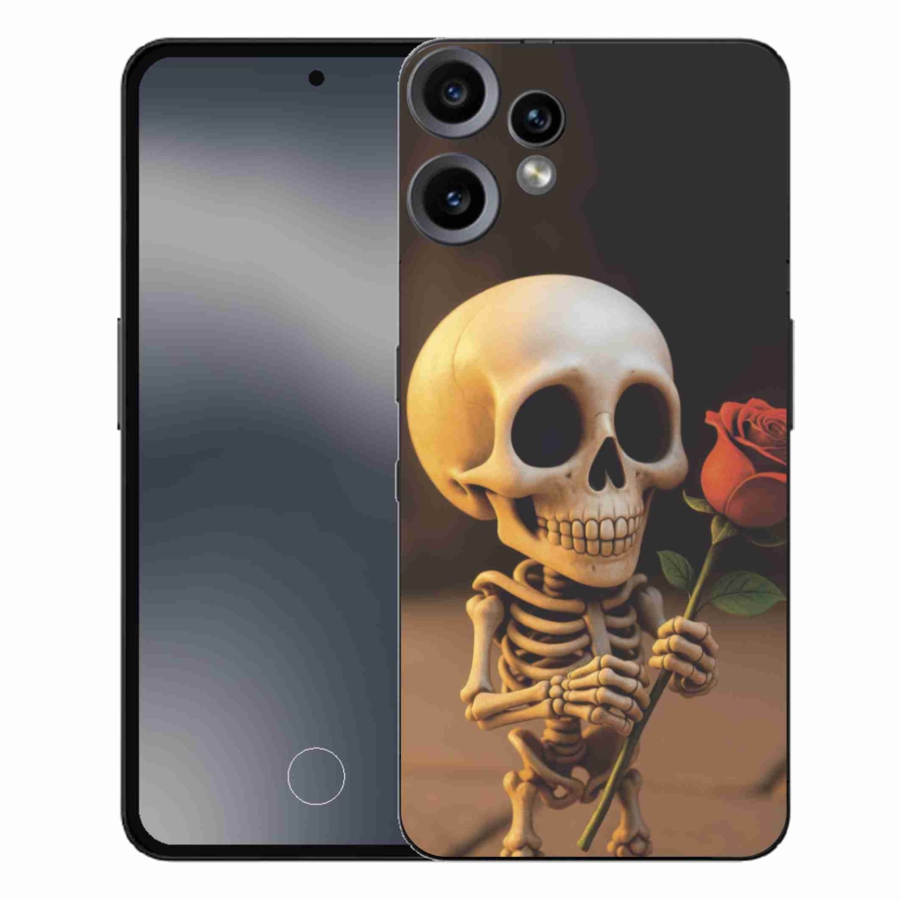 Zselés borítás mmCase a Nothing CMF Phone 2 Pro készülékhez - csontváz rózsával