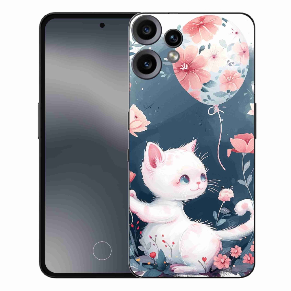 Zselés borítás mmCase a Nothing CMF Phone 2 Pro készülékhez - cica lufival