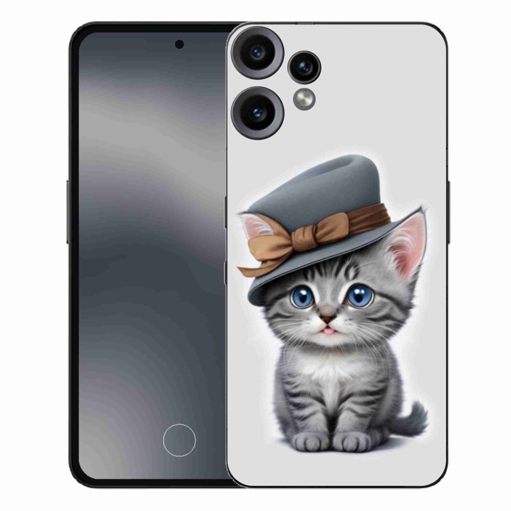 Zselés borítás mmCase a Nothing CMF Phone 2 Pro készülékhez - cica sapkával