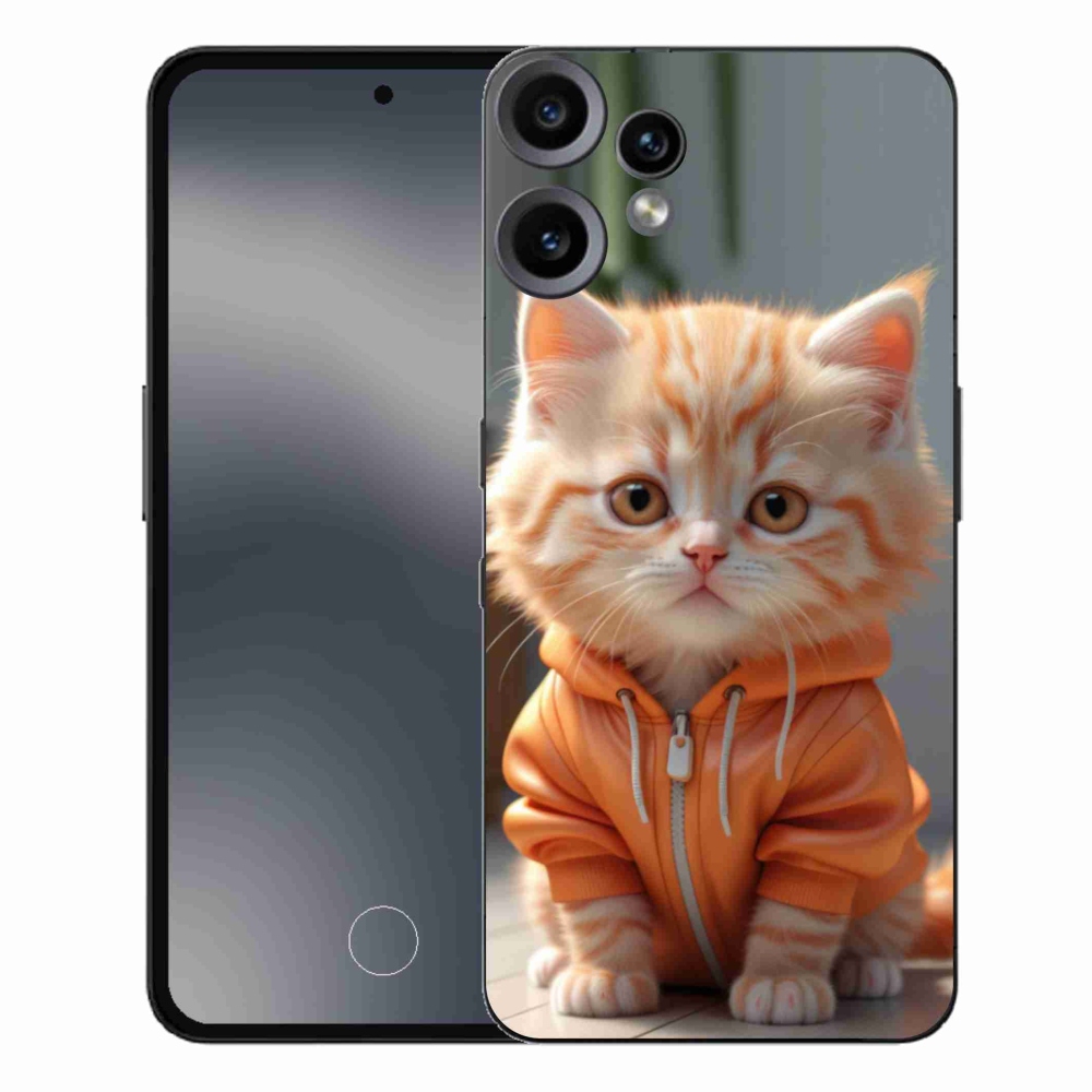 Zselés borítás mmCase a Nothing CMF Phone 2 Pro készülékhez - cica melegítőben