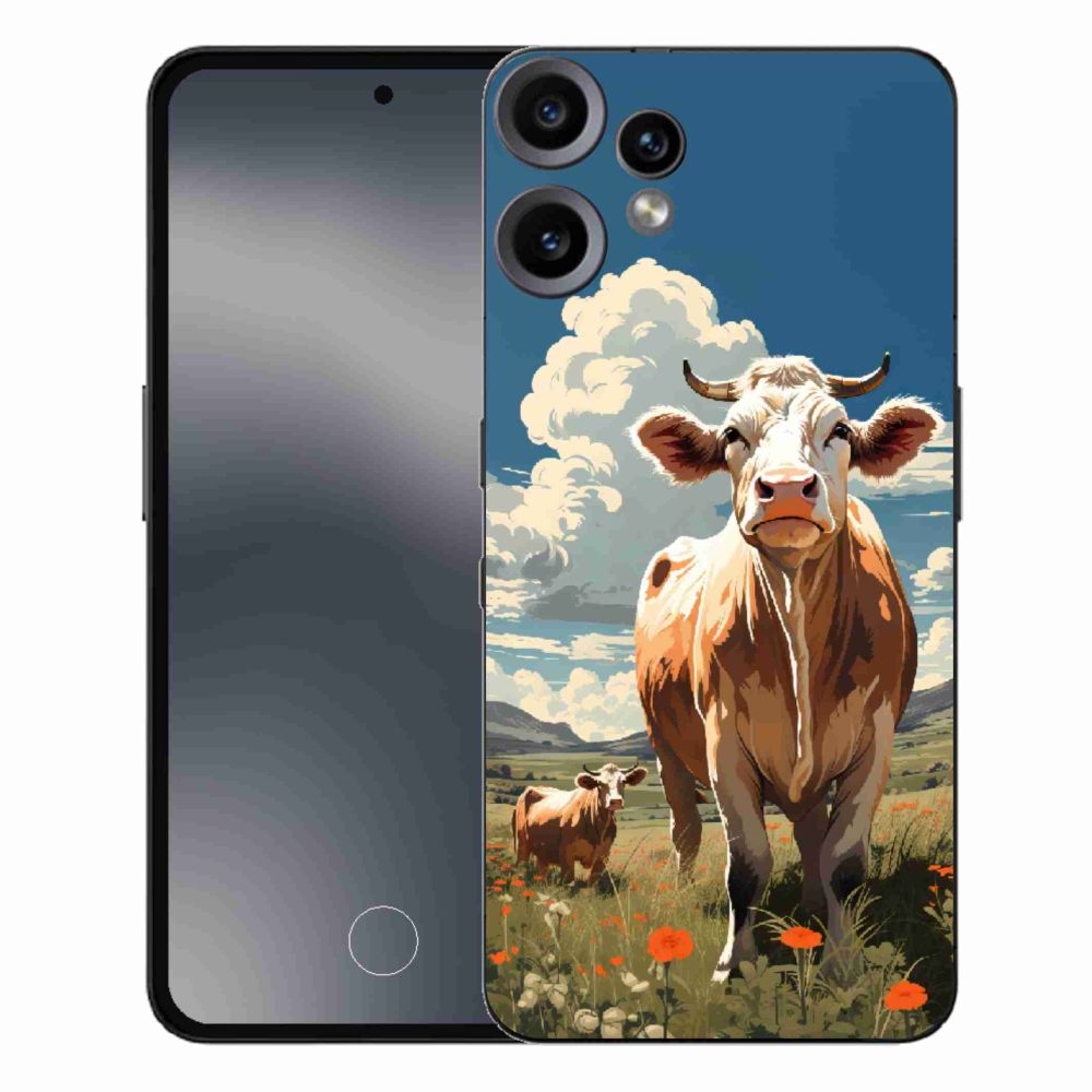Zselés borítás mmCase a Nothing CMF Phone 2 Pro készülékhez - tehenek a réten