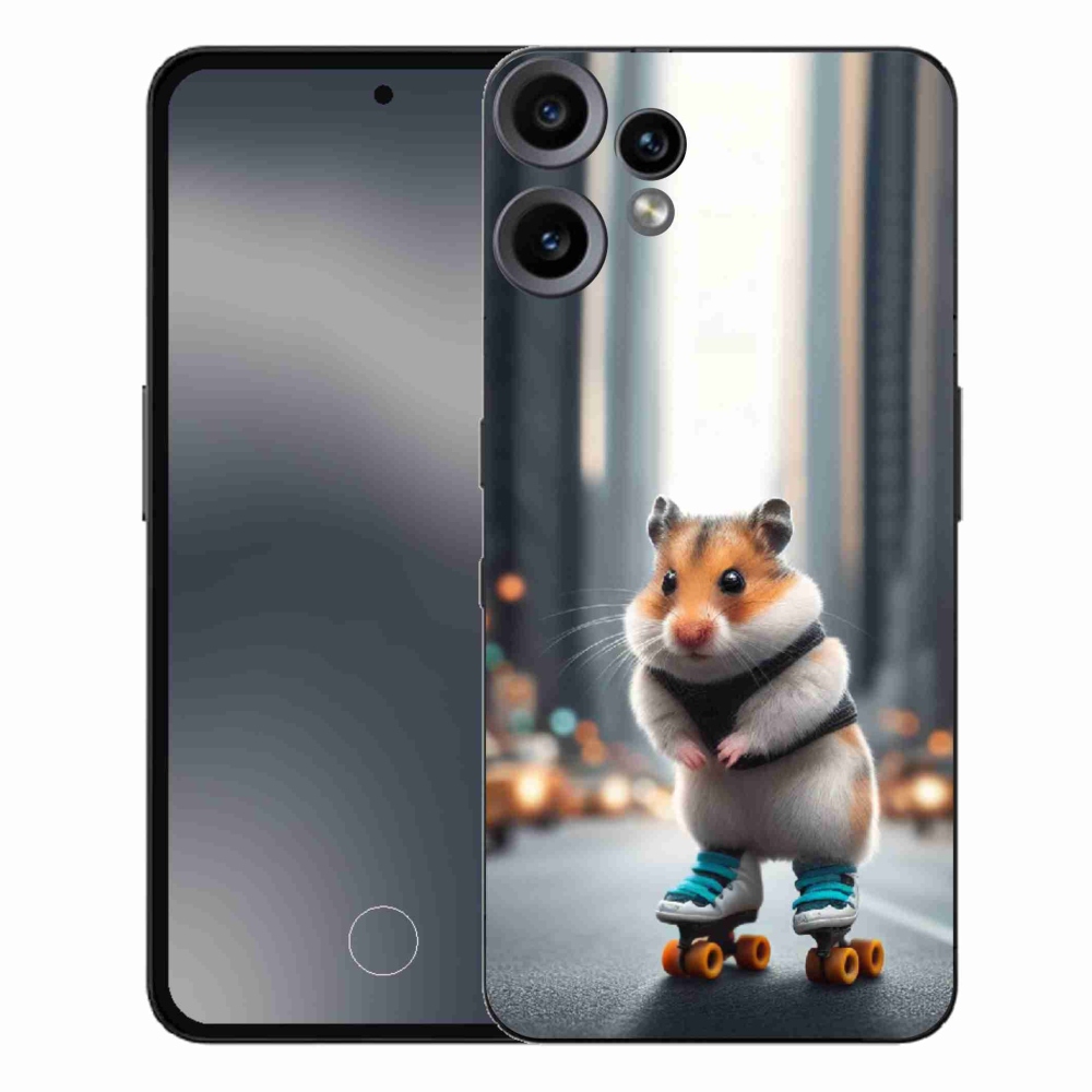 Zselés borító mmCase a Nothing CMF Phone 2 Pro készülékhez - hörcsög a korcsolyán