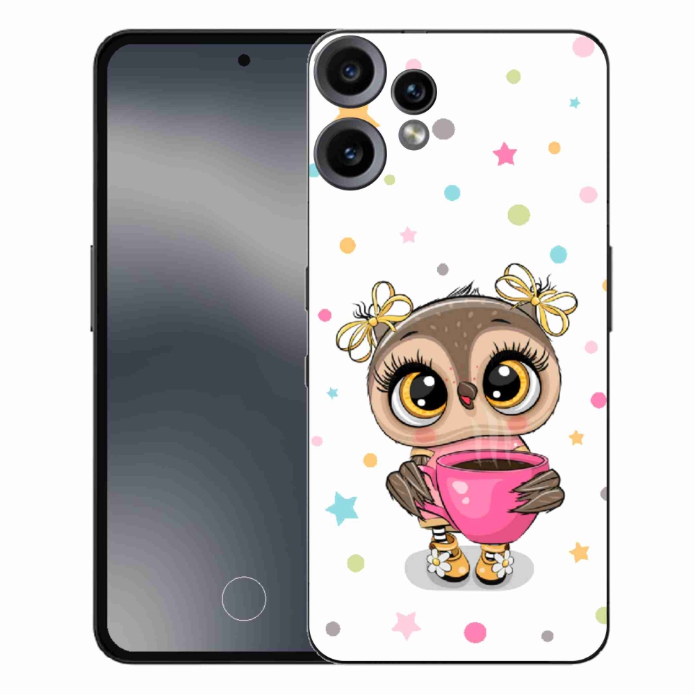 Zselés borítás mmCase a Nothing CMF Phone 2 Pro készülékhez - rajzfilm bagoly