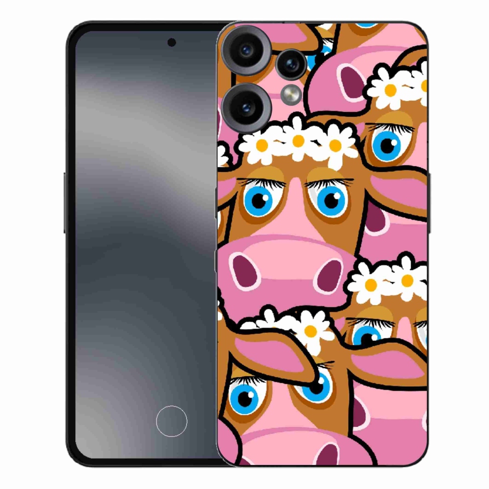 Zselés borítás mmCase a Nothing CMF Phone 2 Pro készülékhez - rajzfilmtehenek