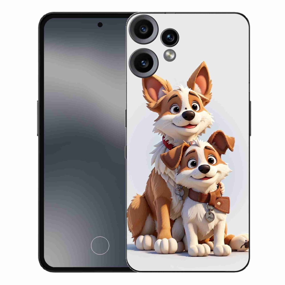 Zselés borító mmCase a Nothing CMF Phone 2 Pro készülékhez - kutyák rajzolása