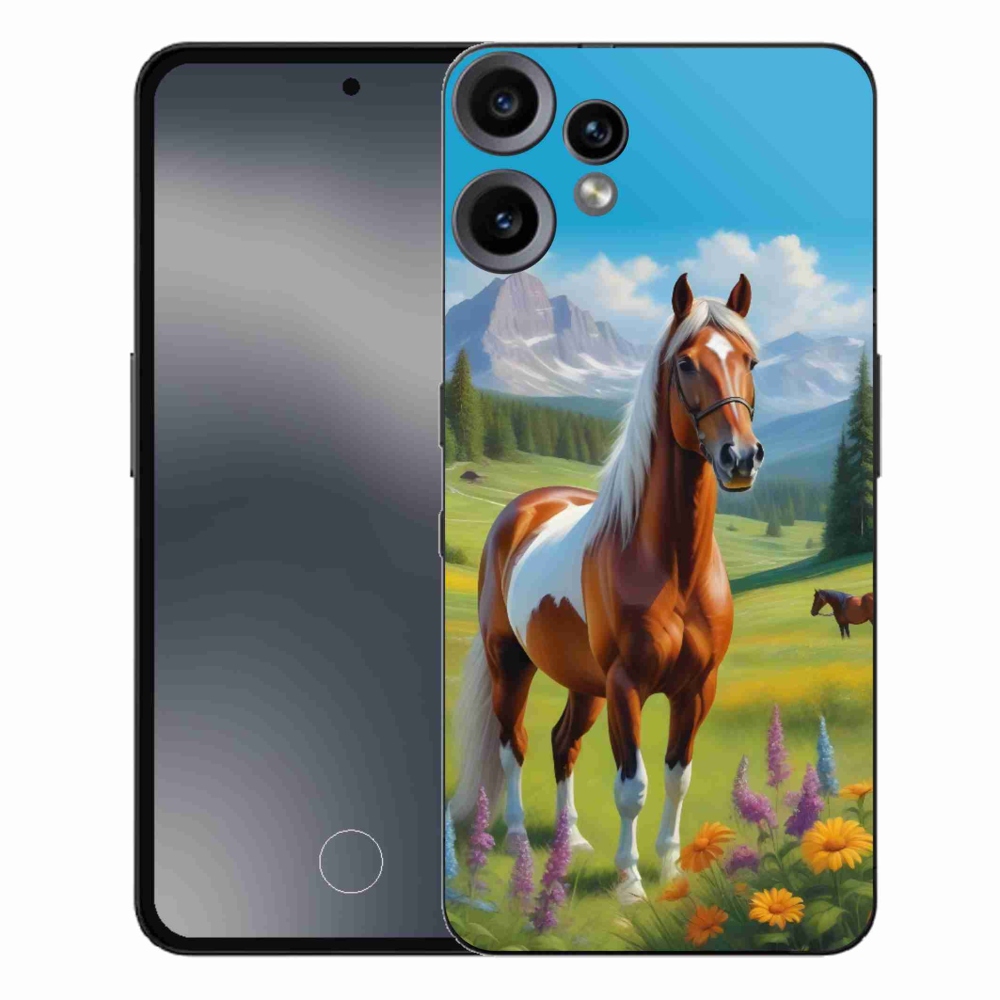 Zselés borítás mmCase a Nothing CMF Phone 2 Pro készülékhez - ló a réten
