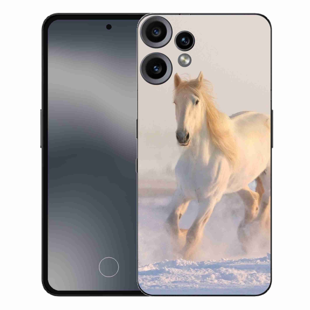 Zselés borítás mmCase a Nothing CMF Phone 2 Pro készülékhez - ló a hóban