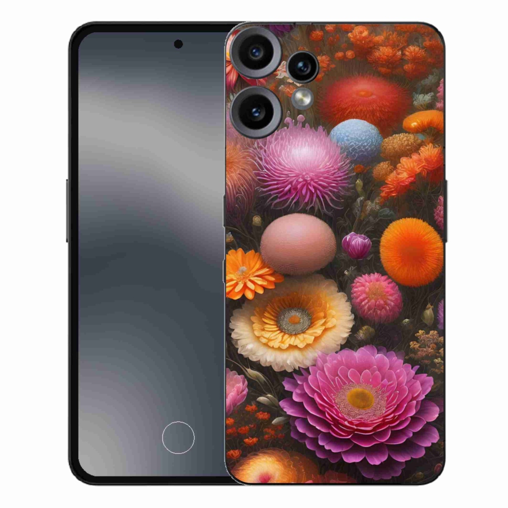 Zselés borító mmCase a Nothing CMF Phone 2 Pro készülékhez - virágos kompozíció